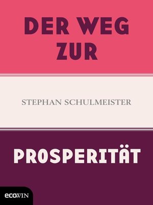 cover image of Der Weg zur Prosperität